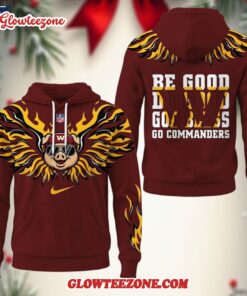 Washington Commanders 2025 Nfl Fire Wings All Over Print Hoodie Shirt 1