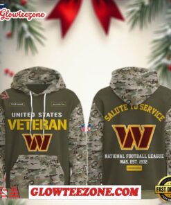 Washington Commandersn Nfl Veteran Birthday 2025 Custom Name Unisex Hoodie 1